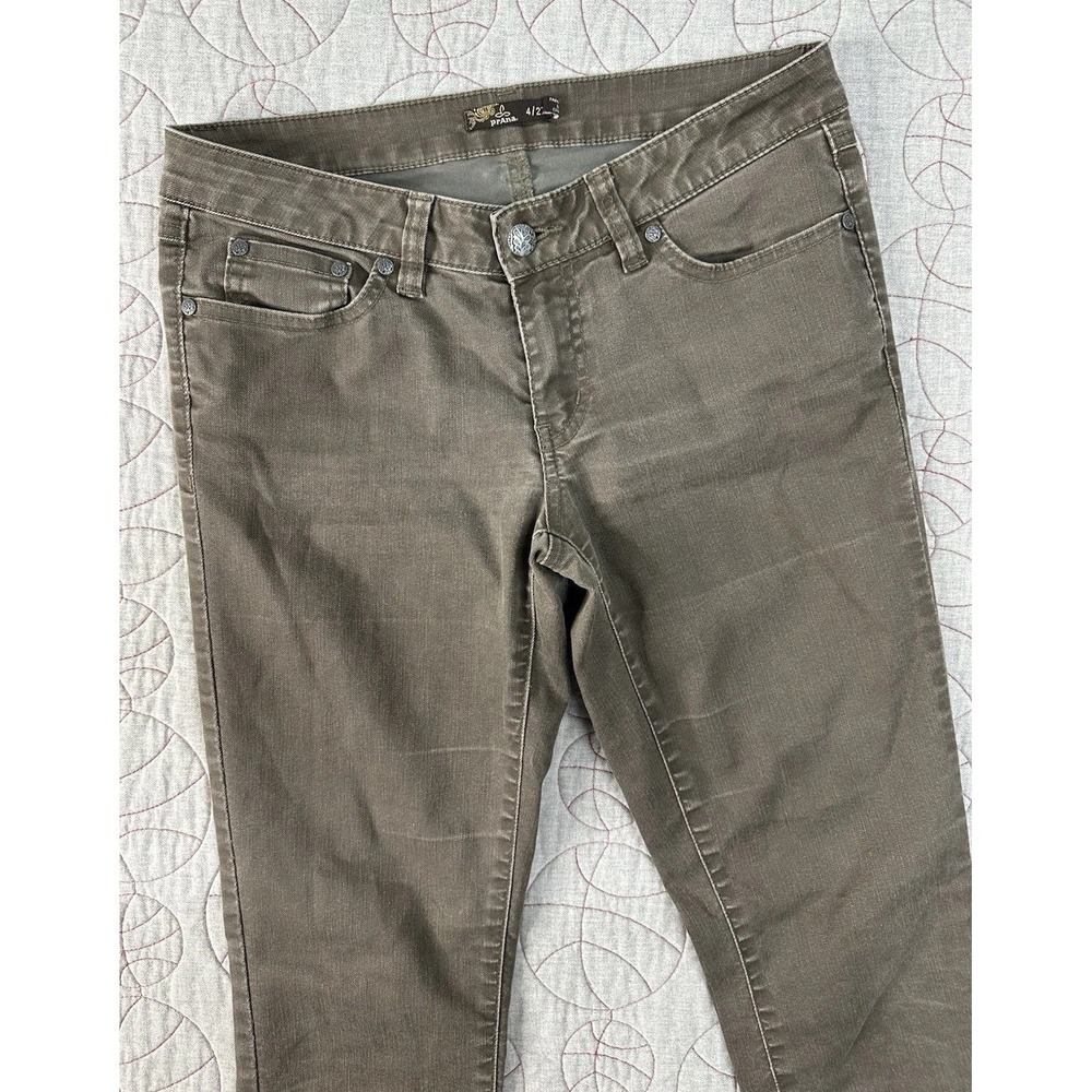 PRANA Women's Kayla Jeans Size 4/27 Brown Organic Cotton Skinny Leg Slim‎ Fit